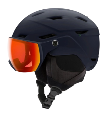 Skihelm Smith Unisex Survey EU Matte Midnight Navy  / Chromapop Everyday Red Mirror