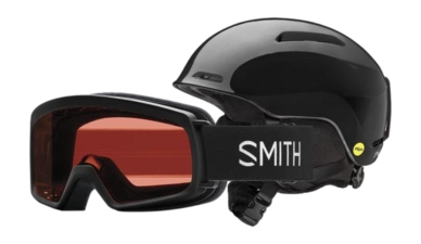 Skihelm Combo Skibril Smith Kids Glide Mips Rascal Black
