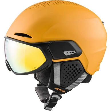 Skihelm Alpina Alto Q Lite Matt Burned Yellow