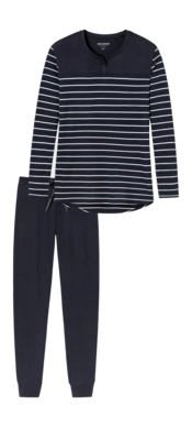 Pyjama Schiesser Women 161069 Nightwear Nightblue