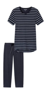 Pyjama Schiesser Women 161067 Nightwear Nightblue