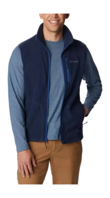 Body Warmer Columbia Men's Fast Trek Fleece Vest Collegiate Navy