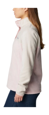 Pullover Columbia Benton Springs 1/2 Snap Damen Dusty Pink Dark Stone
