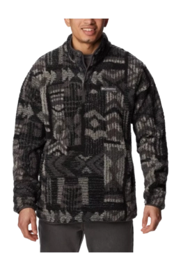 Pull Columbia Homme Rugged Ridge II Sherpa 1/2 Snap Shark Pathways Print