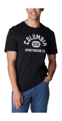 T-shirt Columbia Homme CSC Basic Logo Short Sleeve Black College