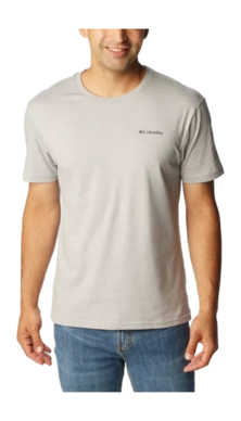T-shirt Columbia Homme CSC Basic Logo Short Sleeve Columbia Grey Heather LC CSC Branded Graphic