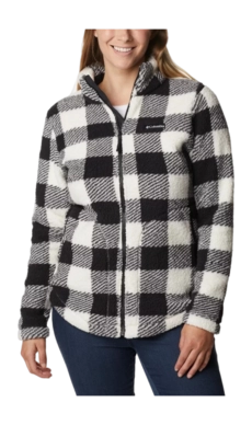 Vest Columbia Women West Bend Full Zip Chalk Check Print