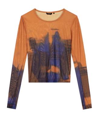 Longsleeve Olaf Hussein Women Passenger LS Top Ochre Brown