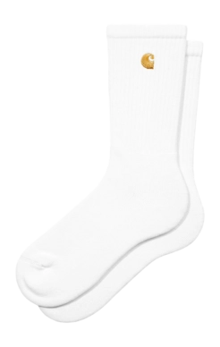 Socken Carhartt WIP Chase Socks Unisex White / Gold