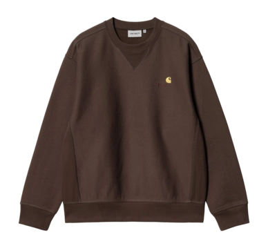 Pull Carhartt WIP Unisexe American Script Tabac