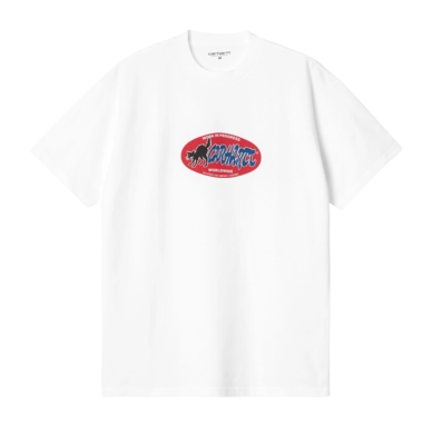 T-Shirt Carhartt WIP Unisex S/S Cat Sticker White
