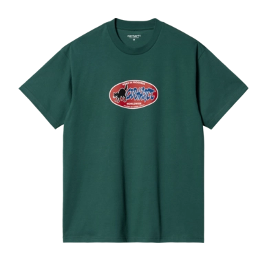 T-Shirt Carhartt WIP Unisexe S/S Cat Sticker Chervil