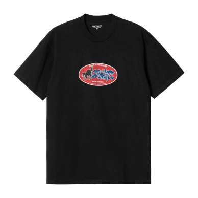 T-Shirt Carhartt WIP Unisexe S/S Cat Sticker Black