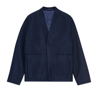 Jacke NN07 Yuki Kimono Herren Navy Blue