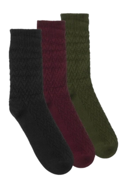 Sok Barbour Men Cheswick Sock Set Black Slate Tartan