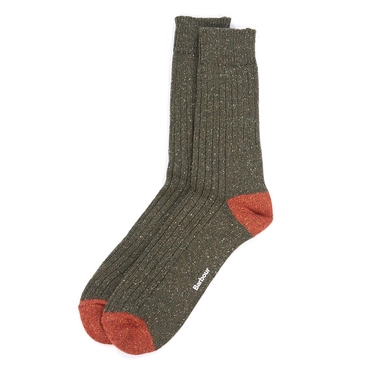 Socks Barbour Men Houghton Olive Burnt Orange