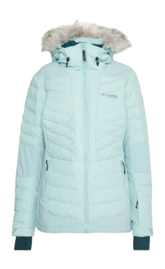 Ski Jacket Columbia Women Bird Mountain II Insulated Ski Jacket Aqua Haze