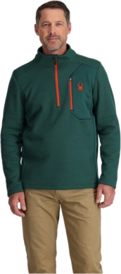 Pull de Ski Spyder Homme Bandit 1/2 Zip Cypress Green