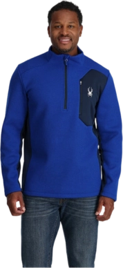 Ski Sweatshirt Spyder Men Bandit 1/2 Zip Electric Blue