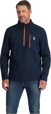 Ski Sweatshirt Spyder Men Bandit 1/2 Zip True Navy