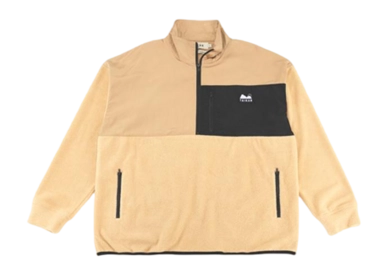 Half-Zip Sweater Taikan Unisex Polar Fleece Beige