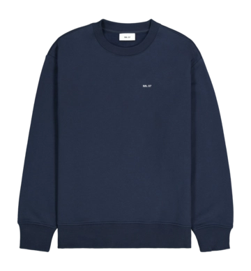 Pull NN07 Homme Briggs Crew 3504 Navy Blue