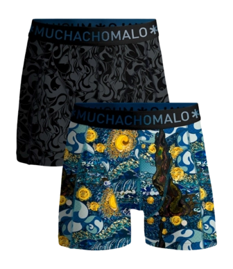 Boxer Muchachomalo Homme Shorts Starry Print (2 Pièces)