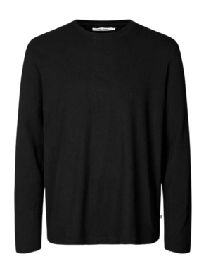 Langarmshirt Samsøe Samsøe Sajaxon LS Herren Black