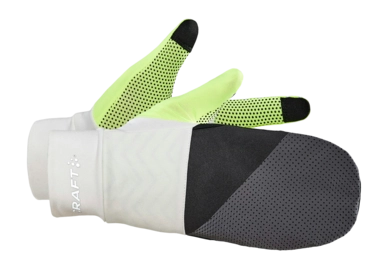 Gants Craft Unisex Adv Lumen Fleece Hybrid Glove Ash White Flumino