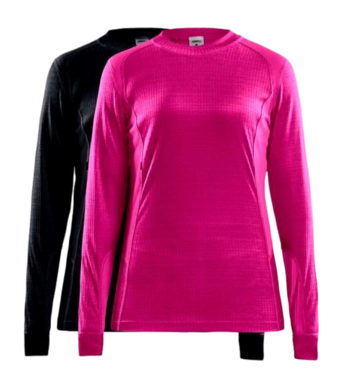 Maillot de Corps Craft Femme Core 2-Pack Baselayer Tops Black Cosmo