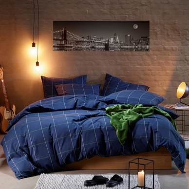 Dekbedovertrek MOODIT Thor Ian Evening Blue Flanel