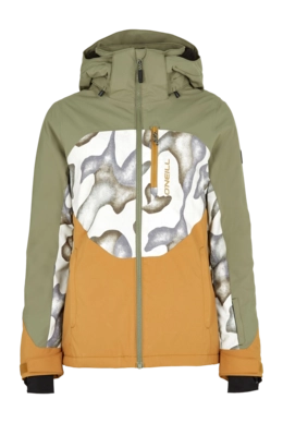 Veste de Ski O'Neill Femme Carbonite Deep Lichen Green Colour Block