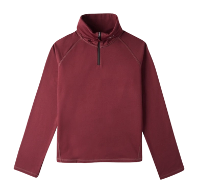 Ski Sweatshirt O'Neill Girls Clime Half Zip Fleece Windsor Wine