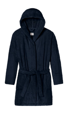 Badjas Schiesser Essentials Women Dark Blue