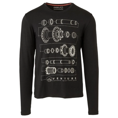Maillot de Vélo AGU Unisex Casual Performer Long Sleeve Venture Off Black