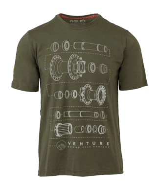 Fietsshirt AGU Unisex Casual Performer Short Sleeve Venture Army Green