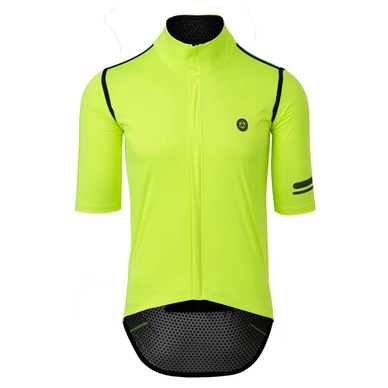 Fietsshirt AGU Men Rain Short Sleeve Premium Hi-Vis Neon Yellow