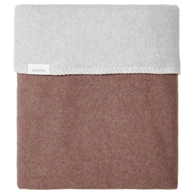 Drap pour Berceau Koeka Reversible Denver Soft Wood/Soft Grey