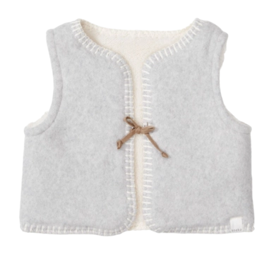 Gilet Bébé Koeka Reversible Denver Soft Grey