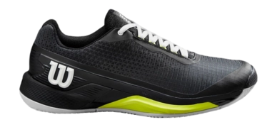 Chaussures de Tennis Wilson Men Rush Pro 4.0 Clay Black White Safety Yellow