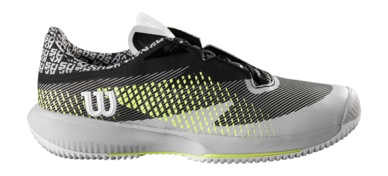 Tennis Shoe Wilson Men's Kaos Swift 1.5 2024 Pearl Blue Black Safety Yellow