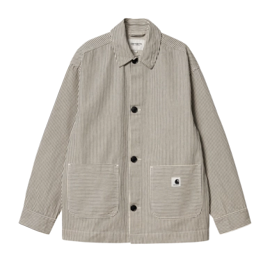 Manteau Carhartt WIP Femme Haywood Rayure Haywood Wax / Black Rinsed
