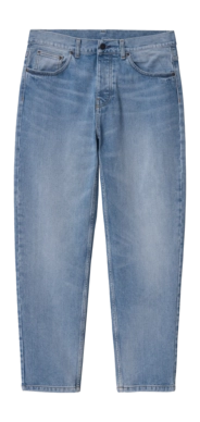 Pantalon Carhartt WIP Unisexe Newel Pant Blue Light Used Wash