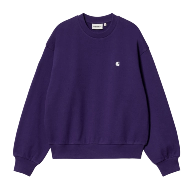 Sweatshirt Carhartt WIP Casey Damen Tyrian / Silver