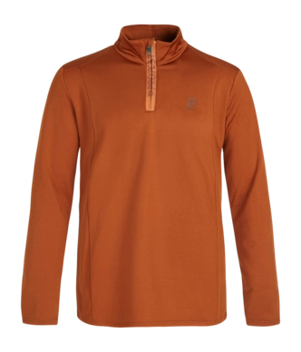 Pull de Ski Protest Men Will 1/4 Zip Top Umberorange 24