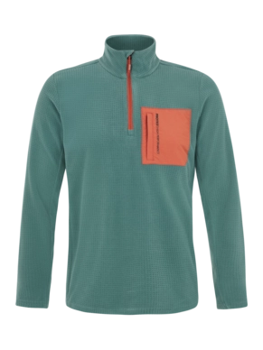 Skipully Protest Men Prtlomono 1/4 Zip Top Atlantic Green