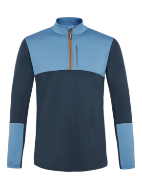 Pull de Ski Protest Men Prtsitano 1/4 Zip Top Blue Nights