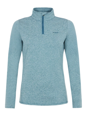 Ski Sweatshirt Protest Women Fabrizm 1/4 Zip Top Jewel Blue