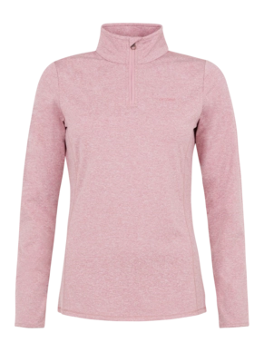 Ski Sweatshirt Protest Women Fabrizm 1/4 Zip Top Cameo Pink