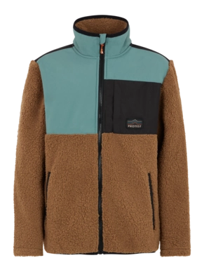 Pull de Ski Protest Garçon Prtheron Jr Fullziptop Sandy Brown